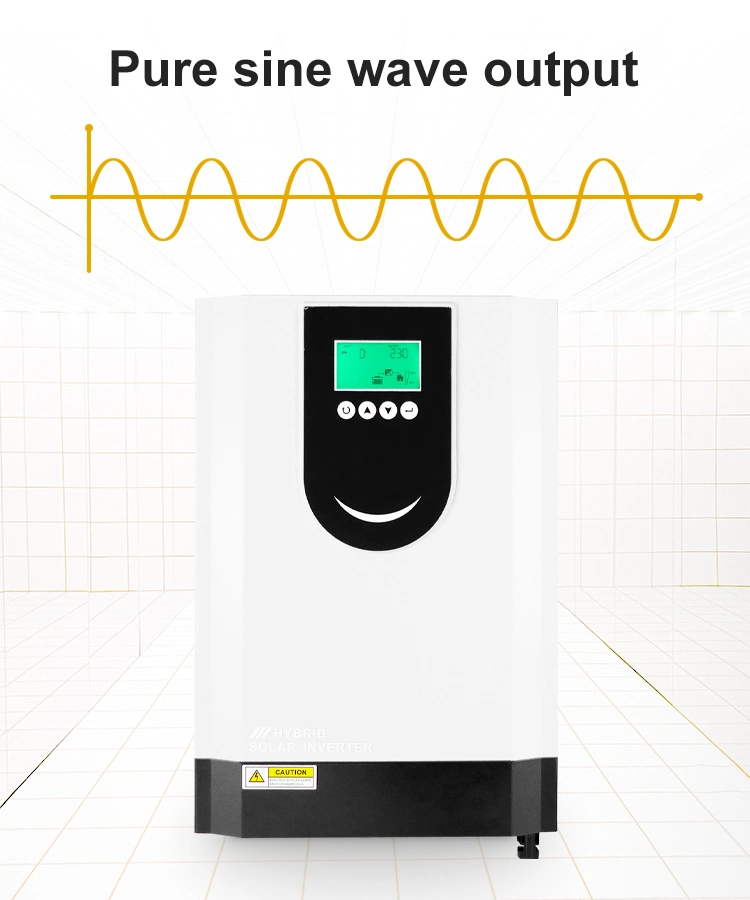 Gcsoar Pure Sine Wave on off Grid Hybrid 48V 6.2kw Solar Inverter with 120A MPPT Solar Charge Controller